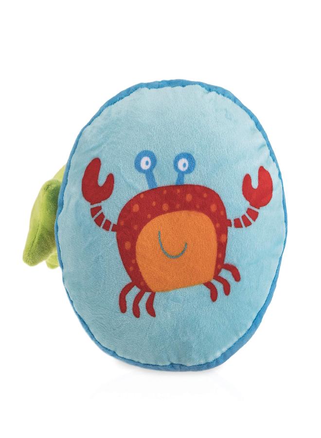 Nuby Tummy Time Discovery Pillow for Infants - Plush Pillow - Baby Toy - 0+ Months - Under The Sea - Image 2