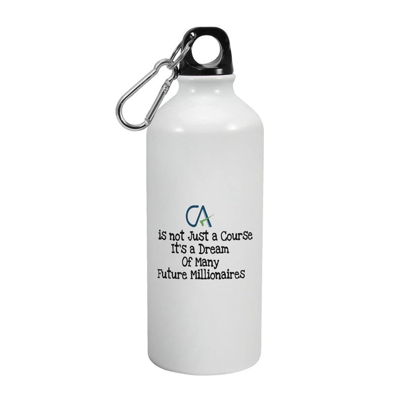 Happu Happu Aluminium Sipper Bottle For Chartered Accountants CA is Not Just a Course Gift for CA Students Aspirants CA Professionals Accountants 3223AB600  - Image 1