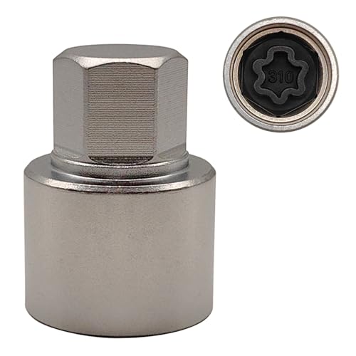 JEUCLEL 310 Wheel Locking Nut Key Compatible with Mercedes Benz Series Nut Socket Adapter AntiTheft Lug Nut Removal Tool AntiTheft Screw Remover - Image 1
