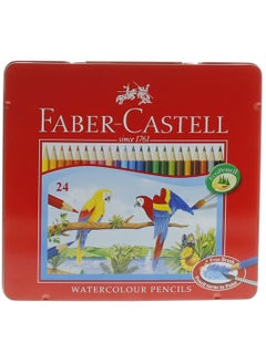24-Piece Watercolour Pencils With A Paint Brush