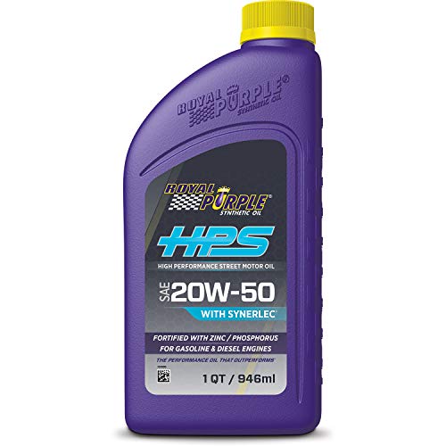 Royal Purple زيت محرك رويال بوربل، HPS أداء عالي للشارع، زنك عالي، 20W50، صناعي، زجاجة 1 كيو تي، كل واحدة - Image 2