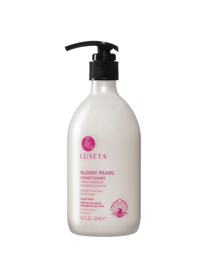 لوسيتا بلسم لوسيتا اللامع باللؤلؤ لتنعيم وتغذية الشعر المجعد، بلسم مرطب عميق مع مستخلص اللؤلؤ، يمنح الشعر الباهت لمعانًا 16.9 أونصة سائلة. - Image 1