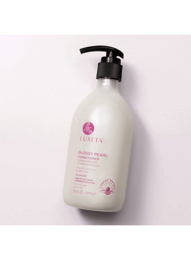 لوسيتا بلسم لوسيتا اللامع باللؤلؤ لتنعيم وتغذية الشعر المجعد، بلسم مرطب عميق مع مستخلص اللؤلؤ، يمنح الشعر الباهت لمعانًا 16.9 أونصة سائلة. - Image 5