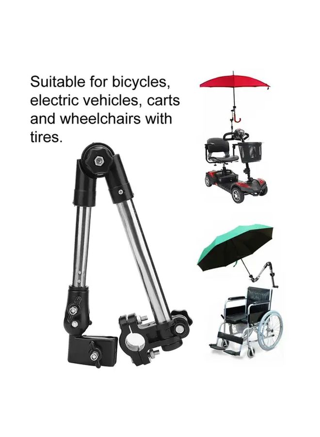 Adjustable 360 Rotatable Bicycle Umbrella Stand Foldable Portable Outdoor Sunshade Holder - Image 2