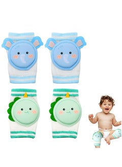 Oasisgalore 2 Pairs Breathable Baby Knee Pads with Sponge Pad, Anti-Slip for Crawling, Unisex Infant Toddler Leg Warmers  - Image 1