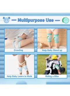 Oasisgalore 2 Pairs Breathable Baby Knee Pads with Sponge Pad, Anti-Slip for Crawling, Unisex Infant Toddler Leg Warmers  - Image 4
