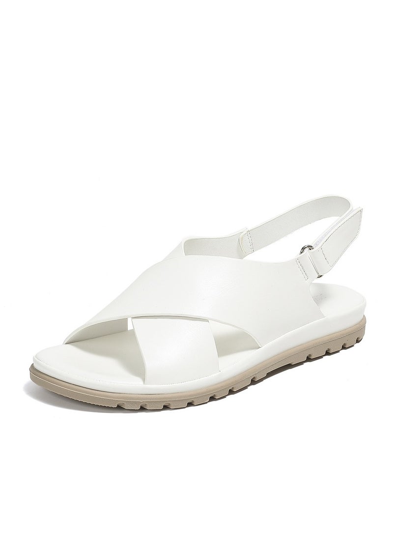 سيكيتو 2025 الصيف الجديد Sandals مسطحة مع مريحة مكافحة القدم الشعور - Image 1