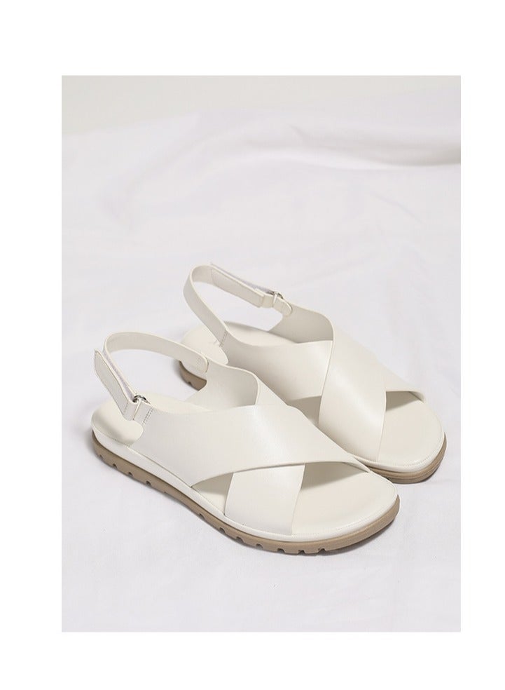 سيكيتو 2025 الصيف الجديد Sandals مسطحة مع مريحة مكافحة القدم الشعور - Image 2