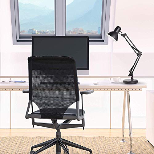 Mufasa Aluminium Black Color Flexible Spring Doctor Lamp LED Table Lamp For Reading, Adjustable Head Best For Office Kids Room Library With On/Off Switch (58Cm Height) (Bulb Not Included) (Base) - Image 4