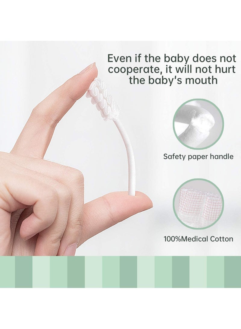 بيبي لاند 42 قطعة فرشاة أسنان للأطفال ، منظف لسان حديثي الولادة أو للأطفال ، شاش تنظيف لثة الطفل للاستعمال مرة واحدة ، عناية بتنظيف الفم ، مناسبة للأطفال من سن 0 إلى 36 شهرًا - Image 4
