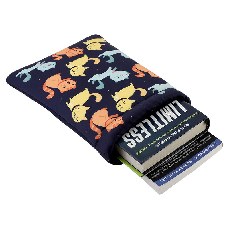 Books etc Fabric Cats Book Sleeve Multicolor - Image 4