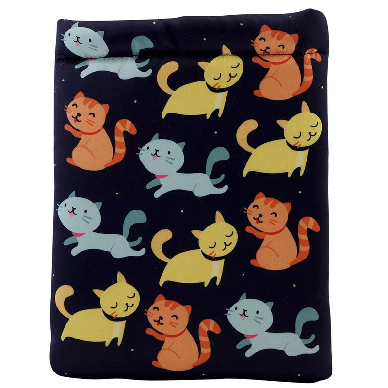 Books etc Fabric Cats Book Sleeve Multicolor - Image 1