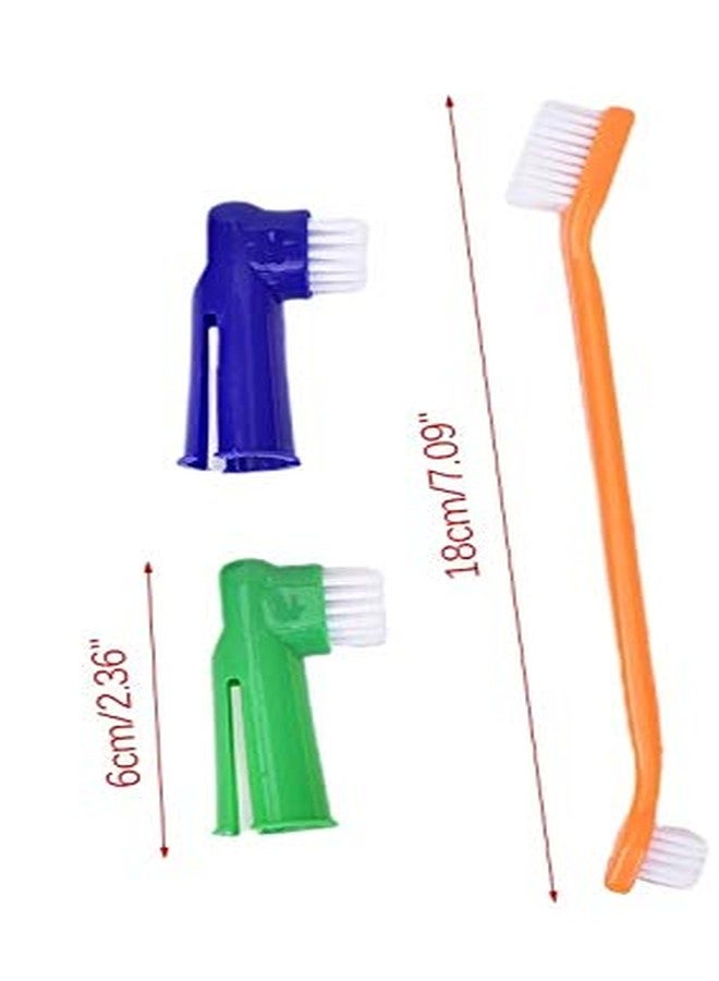 Petlicious & More 3 Pcs Soft Cleaning Dental Rubber Finger Toothbrush for Dogs (Color May Vary) - Image 3