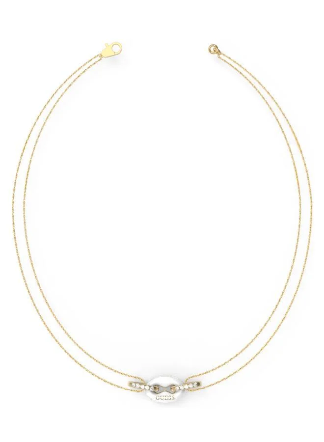 GUESS White Charm Necklace