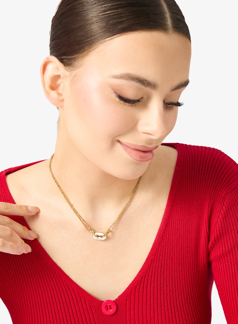 GUESS White Charm Necklace - Image 5