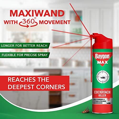 Baygon Cockroach Killer Spray, 625 Ml, Pack Of 1 - Image 3