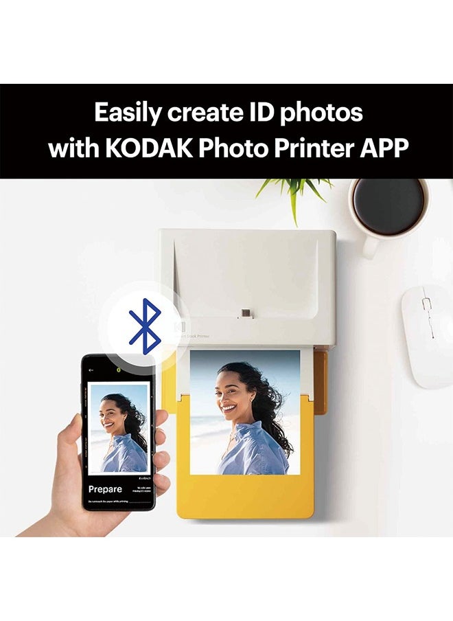 Kodak - KODAK Dock Plus 4Pass Instant Photo Printer (4x6 inches) + 90 Sheets Gift Bundle - Image 1