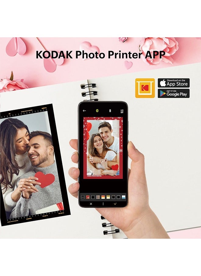 Kodak - KODAK Dock Plus 4Pass Instant Photo Printer (4x6 inches) + 90 Sheets Gift Bundle - Image 1