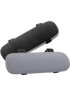 YOUGE Chair Armrest Pads (2 Pack), Memory Foam Home/Office Chair Arm Rest Covers Comfy Computer Gaming Chair Cushion Removable Washable Elbow Support Forearm Pressure Relief, Gray  - Image 1