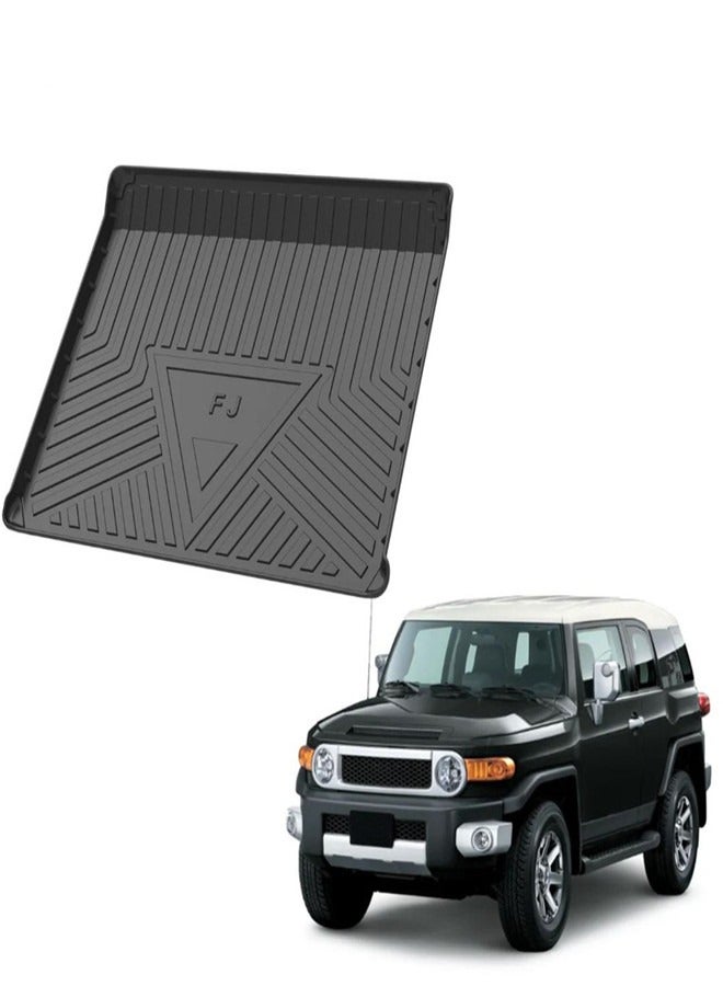Generic Toyota Fj Cruiser Trunk Mat, Tpe Rear Boot Liner Cargo Mat for Fj Cruiser 2007-2023 Models, Heavy Duty Mats, Fj Cruiser Accessories  - Image 1