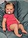 Wamdoll 20 Inch Realistic Reborn Baby Doll Adorable Lifelike Newborn Toddler Girl Doll with Full Body Vinyl Smiling Expression Rooted Hair Perfect Collectible Gift for Girls - Image 4