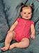 Wamdoll 20 Inch Realistic Reborn Baby Doll Adorable Lifelike Newborn Toddler Girl Doll with Full Body Vinyl Smiling Expression Rooted Hair Perfect Collectible Gift for Girls - Image 2