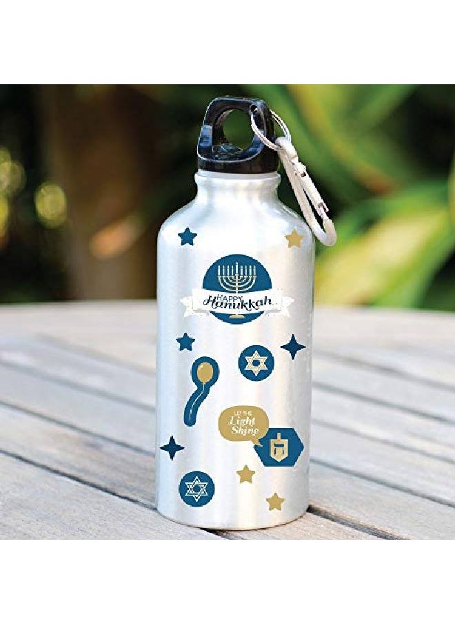 Big Dot of Happiness Happy Hanukkah Chanukah Holiday Party Favor Kids Stickers 16 Sheets 256 Stickers  - Image 4