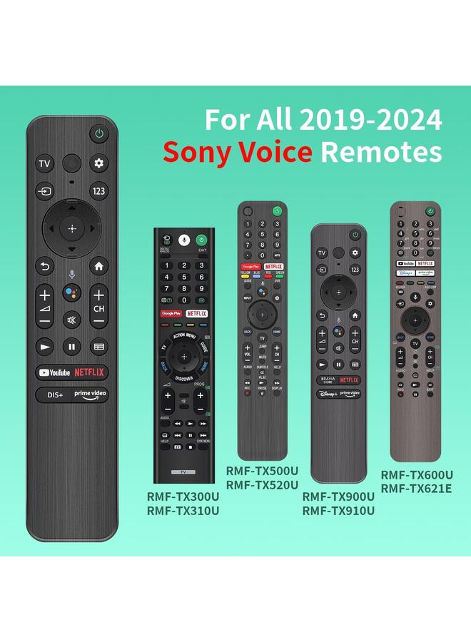 Cococ RMF-TX800U Remote Control for Sony Bravia TV with Voice Control, Remote for TV XR/XBR/KD/K Series 4K LED OLED Google/Android TVs - Image 2