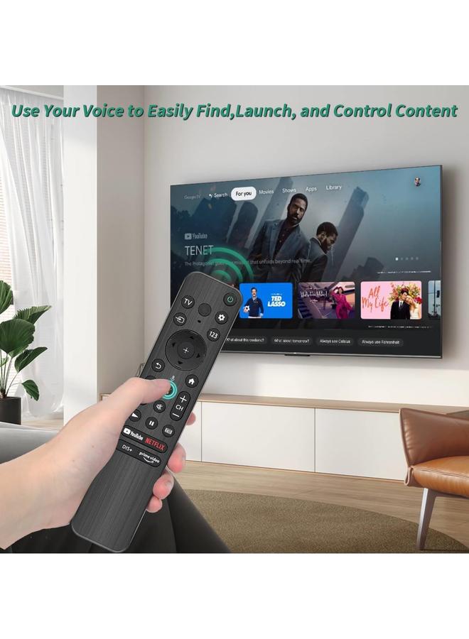Cococ RMF-TX800U Remote Control for Sony Bravia TV with Voice Control, Remote for TV XR/XBR/KD/K Series 4K LED OLED Google/Android TVs - Image 5