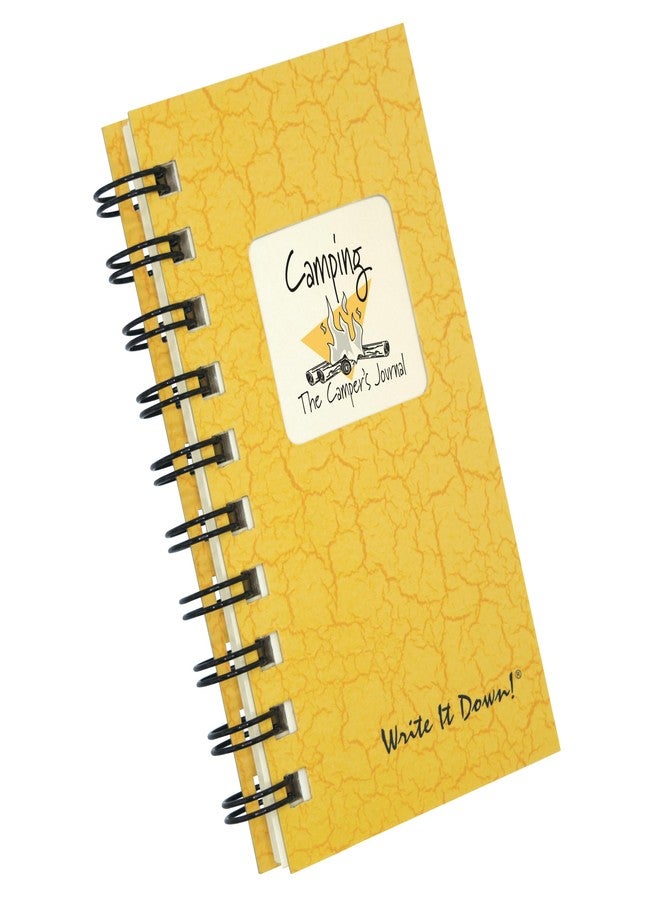 Write it Down series by Journals Unlimited, Guided Journal, Camping, The Camper's Journal, Mini-Size 3”x5.5”, Yellow Hard Cover, Made in USA - Image 3
