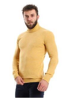 Caesar Mens Wool Pullover With  High Neck  - Image 2