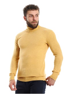 Caesar Mens Wool Pullover With  High Neck  - Image 3