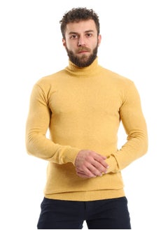 Caesar Mens Wool Pullover With  High Neck  - Image 1