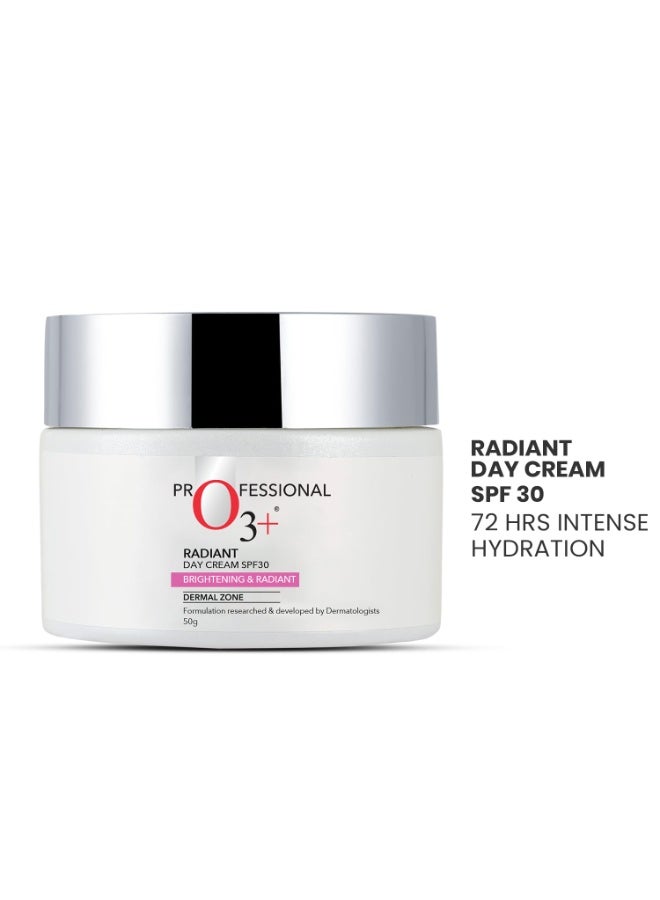 O3+ Radiant Day Cream SPF 30 | For Glowing, Even Skin Tone | Moisturises & Protects All Skin Types 50g - Image 4