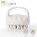 Sndyi Soft Silicone Scalp Massager for Dandruff Removal and Hair Growth - Wet Dry Scalp Exfoliator Brush for Scalp Care - Beige - Image 3
