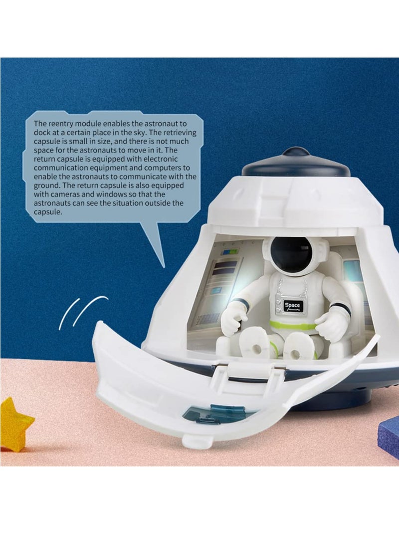 Astronaut Space Ship Shuttle Rocket Pretend Play Set City Space Mars Exploration Space Shuttle Toy Kit - Image 3