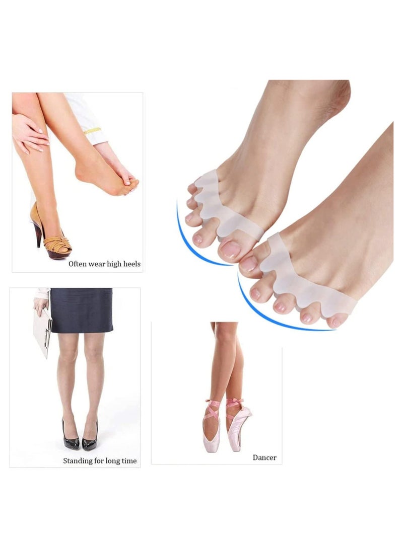 3 pairs Toe Separator for Correct Toes and Provide Soft Stretching,Soft Gel Toe Spacers,Toe Separators for Hammer Toes, Claw Toes, Foot Pain for Women Men - Image 2
