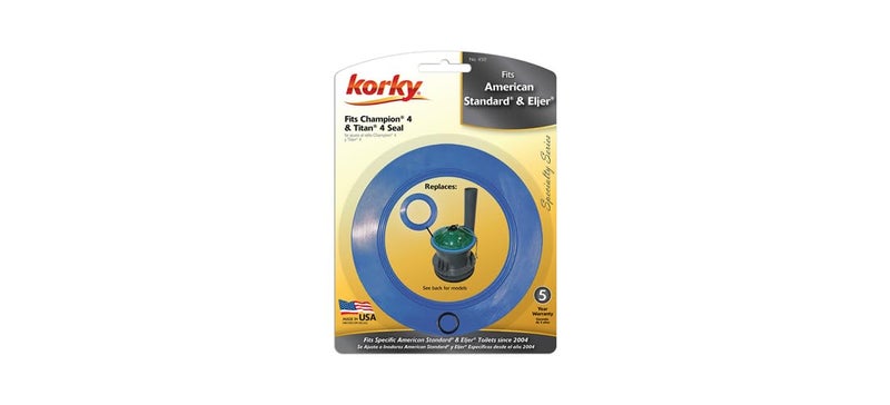 Korky Korky 2X Long Life Toilet Flush Valve Seal Fits American Standard Champion 4 and Eljer Titan 4  Fixes Leaking Flush Valves and Hard to Flush Toilets 450BP  - Image 5