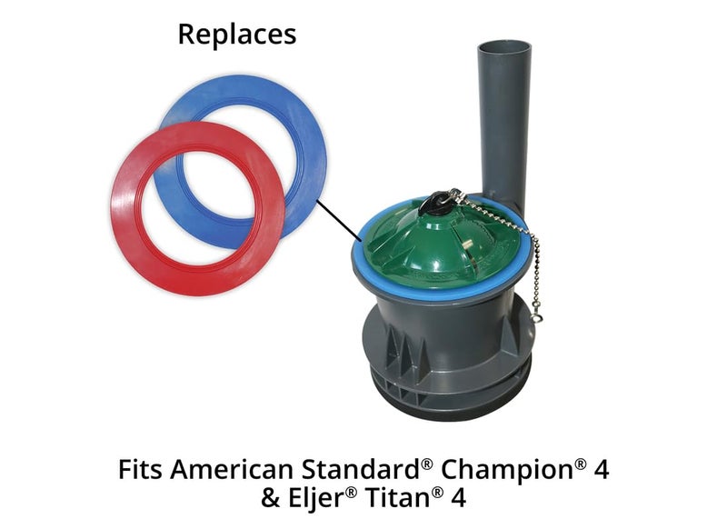 Korky Korky 2X Long Life Toilet Flush Valve Seal Fits American Standard Champion 4 and Eljer Titan 4  Fixes Leaking Flush Valves and Hard to Flush Toilets 450BP  - Image 4