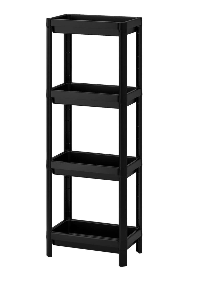 PRIMO PLUS kitchen storage rack 4 Layer Multi-Purpose Use Black