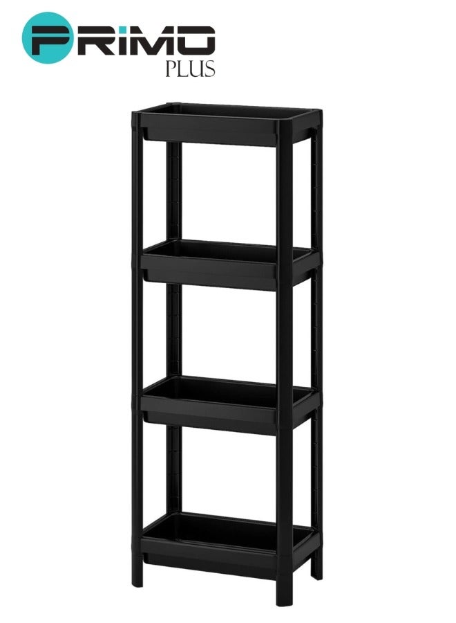 PRIMO PLUS kitchen storage rack 4 Layer Multi-Purpose Use Black
