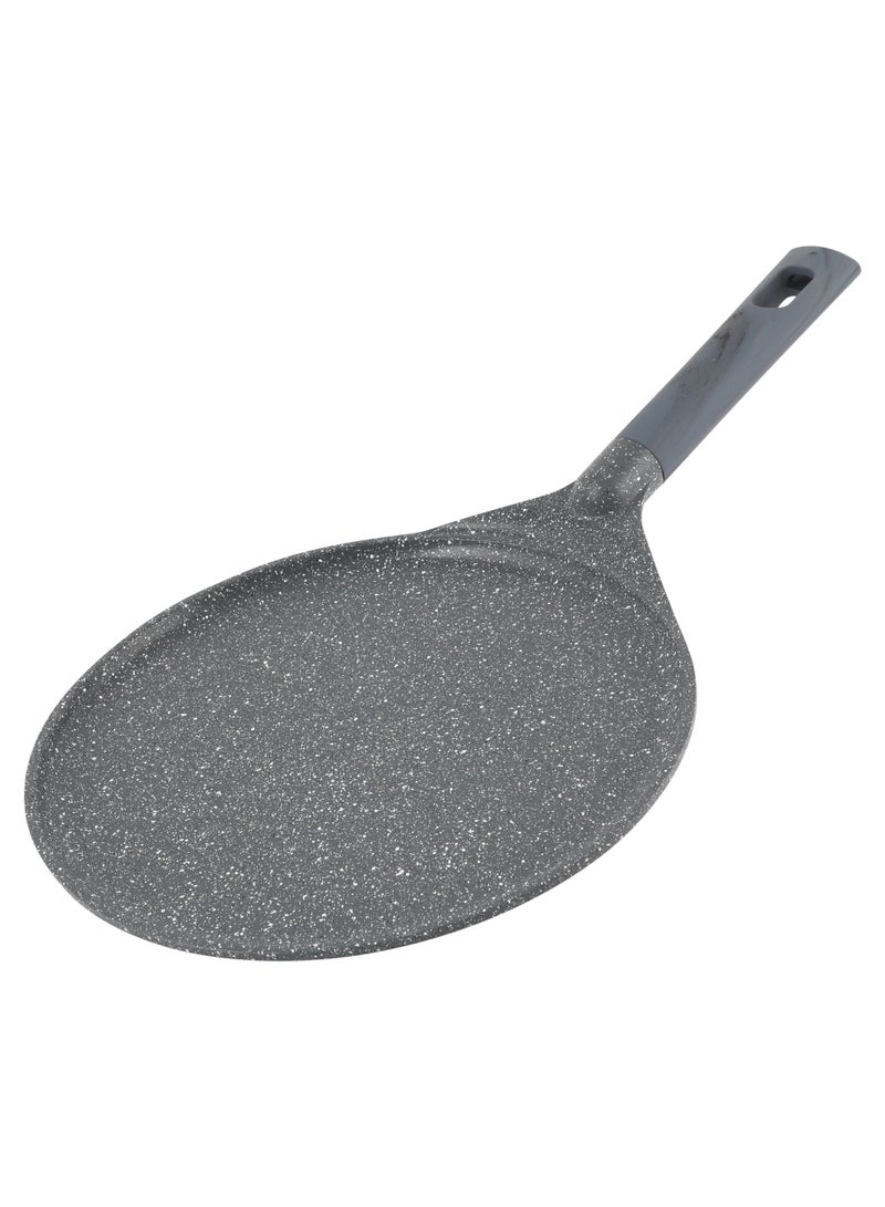 Life Smile 28cm Nonstick Pizza Pan – Granite Coating, Induction Bottom, Multi-Layer Aluminium, Scratch Resistant, Easy Clean Flatbread & Pizza Tawa - Image 1
