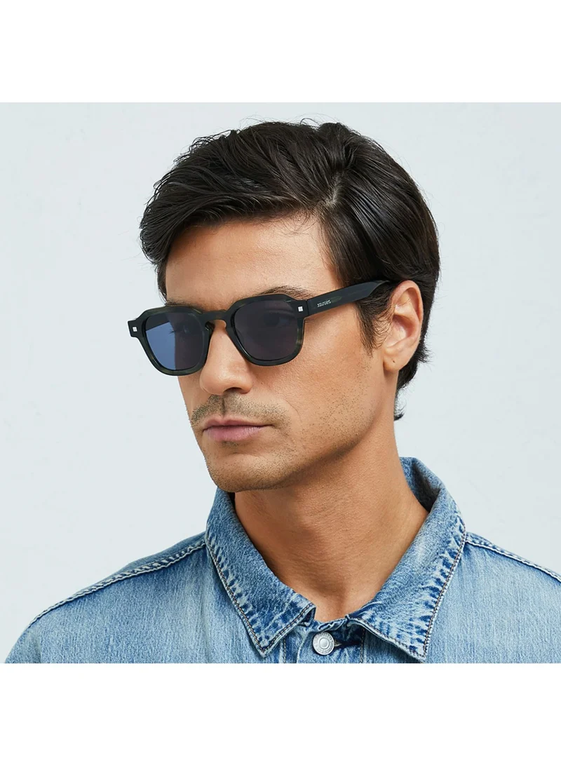 30Sundays 30Sundays HAMPTON Men's Sunglasses, Green/Blue