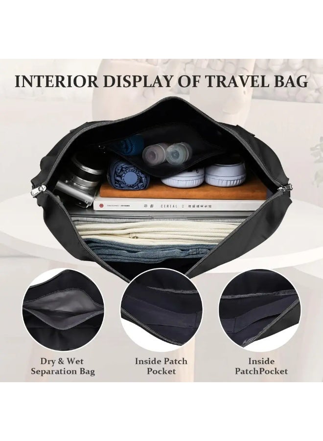 شنطة سفر دفل ميستري قابلة للتوسيع - أسود - Image 2