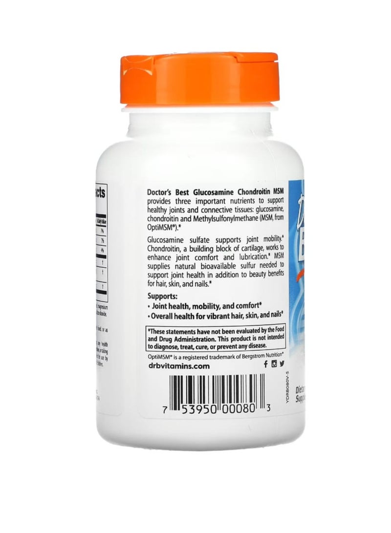 Glucosamine Chondroitin MSM With Optimsm  120 Capsules
