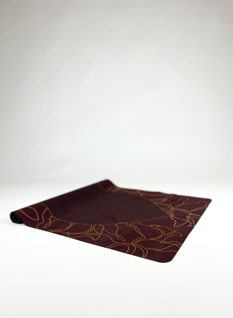 SABEEL Foldable Prayer Mat Rug 1mm Knee Support Brown - Image 4
