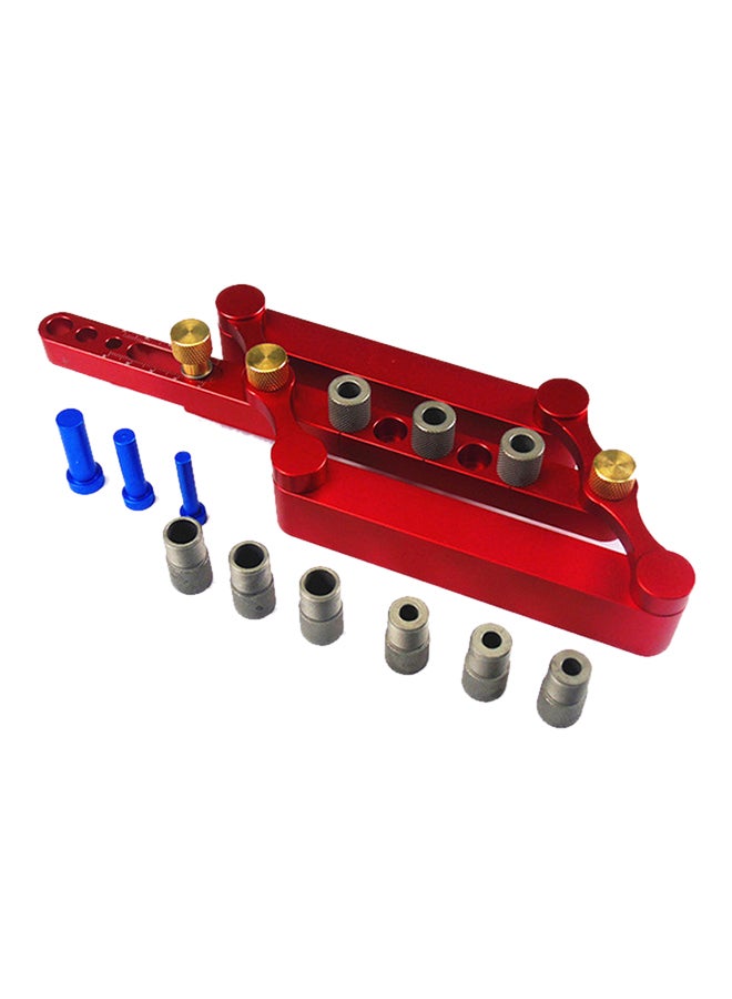Self Centering Dowelling Jig Red 23 x 15 x 6centimeter - Image 1