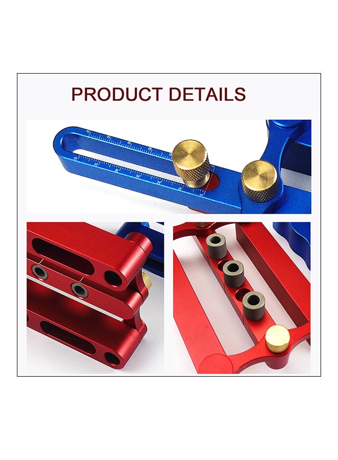 Self Centering Dowelling Jig Red 23 x 15 x 6centimeter - Image 2