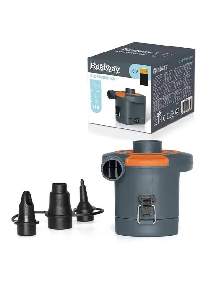 Bestway Bestway Sidewinder 6V Electric Air Pump – Compact Design with 3 Nozzles  - Image 1