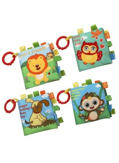 Generic 0-3 Years Old Baby Cloth Book Baby Toy Cloth Book Baby Teaching Aids Development Intelligence Early Education Literacy Cloth Book-Color:CP4963-1 Lion  - Image 2